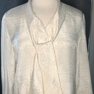 Vintage white button blouse